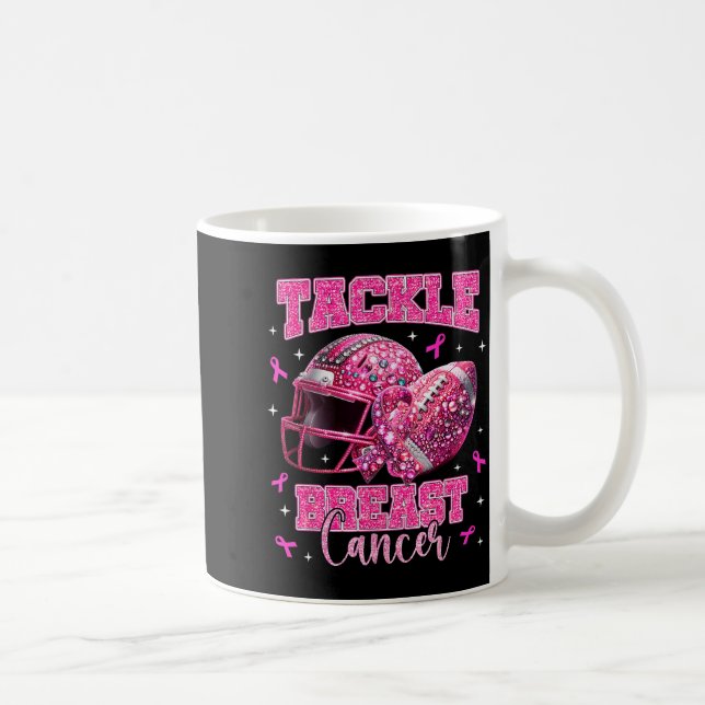 Tackle Breast Cancer Awareness American Football N Kaffemugg (Höger)