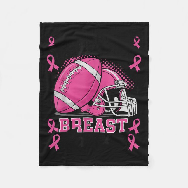 Tackle Breast Cancer Awareness Nk Band Fotboll  Fleecefilt (Framsidan)