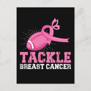 Tackle Bröstcancer Fighting Amerikansk Fotboll Vykort