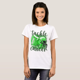 Tackle Lymphoma Football Themme T Shirt