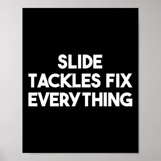 Tacklingar Fixar Allt - Roligt Fotboll  Poster (Framsidan)
