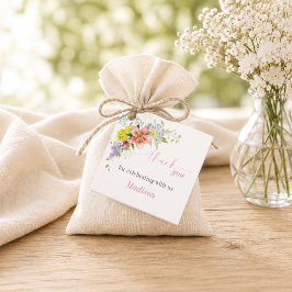 Tackmärketaggar för Baby in Bloom Gåvor Etiketter