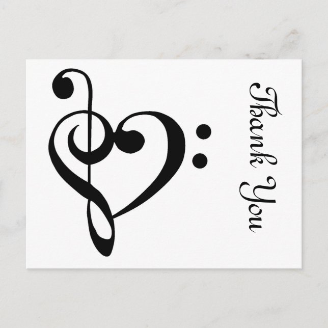 Tackmusikalhjärta Vykort (Framsida)