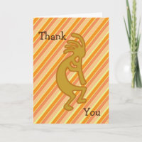 Tackmusiklärare guld- Kokopelli med flöjten