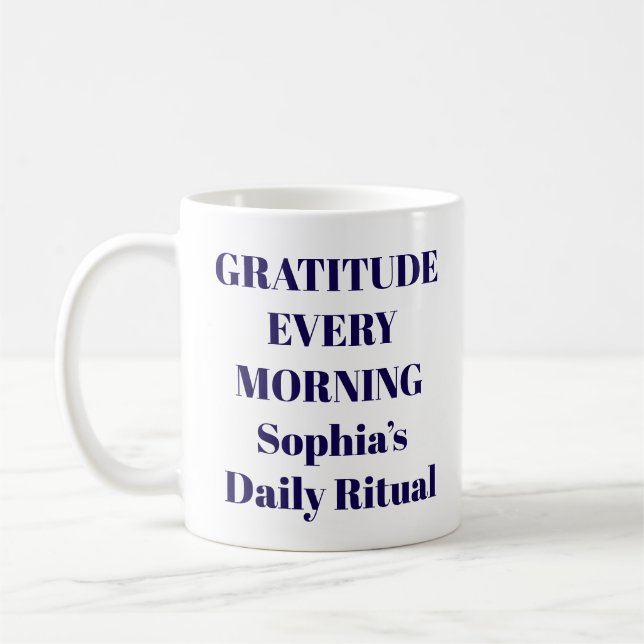 Tacknamlig Morgonmugg Kaffemugg (Vänster)