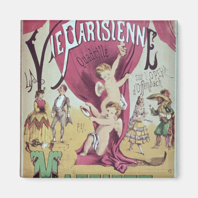 Täckning av lakan vid La Vie Parisienne Magnet (Framsidan)