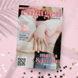 Täckning för magasin sparar datumfotomeddelande inbjudningar