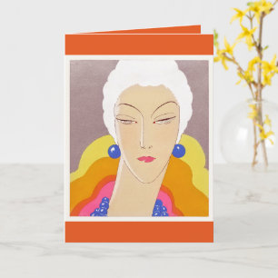 Täckningen av mode-tidskriften Art-Goût-Beauté Kort