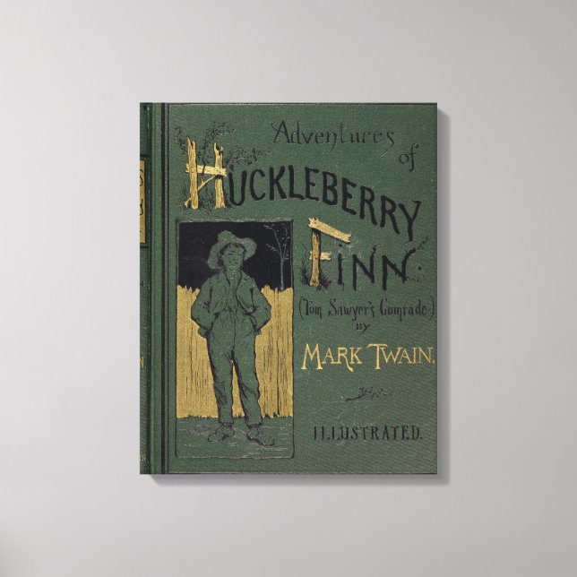 Täckningen "Äventyr av Huckleberry Finn" efter Mar Canvastryck (Framsida)