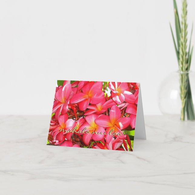TackPlumeria Tack Kort (Framsida)