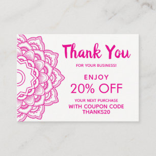 Tackrabatt Rabattkort