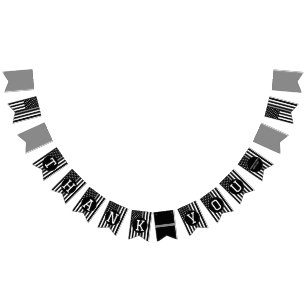 Tacks korrektionsförrättare Thin Silver Line Vimplar