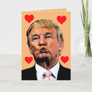 TACKSÄGELSE DONALD TRUMP KYSS Greeting Card Kort
