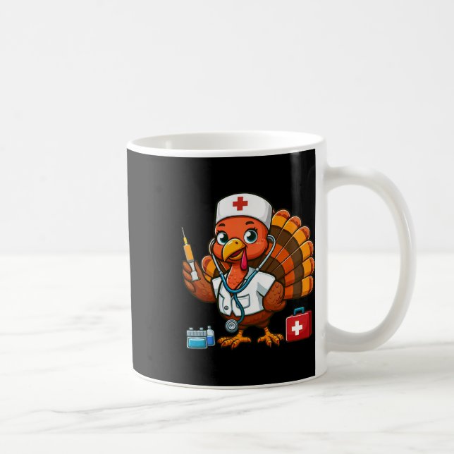Tacksägelsedag Toppar för Kvinnor Flickor Turkiet  Kaffemugg (Höger)