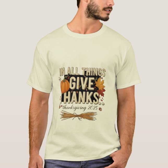 Tacksägelsedagen 2025 t shirt (Framsida)
