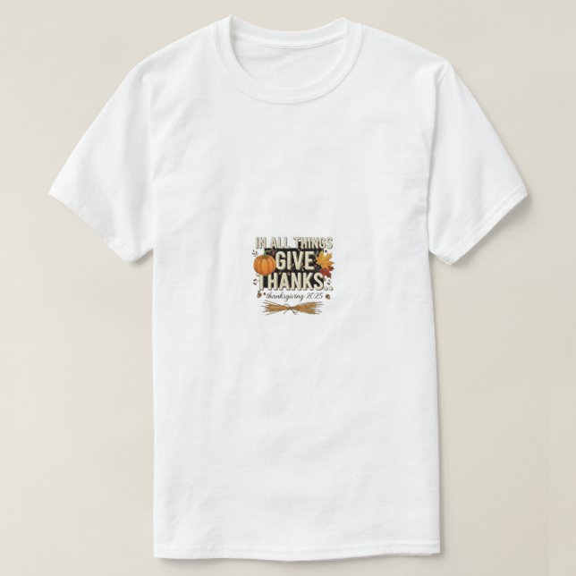 Tacksägelsedagen 2025 t shirt (Design framsida)