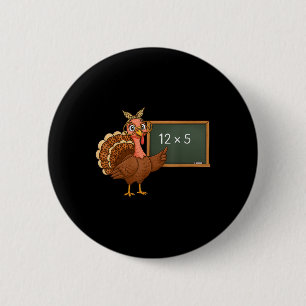 Tacksägelsedagen 67 Lärare Sex Sju Meme Turkey Day Knapp