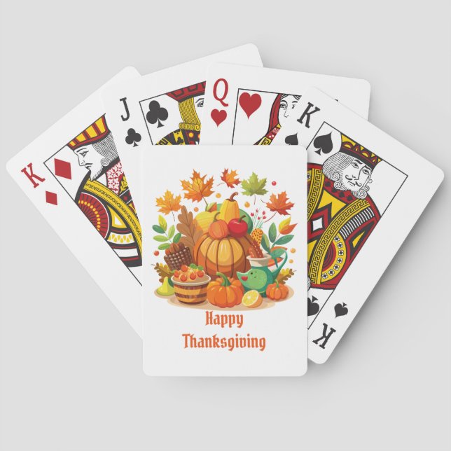 Tacksägelsedagen Casinokort (Baksidan)