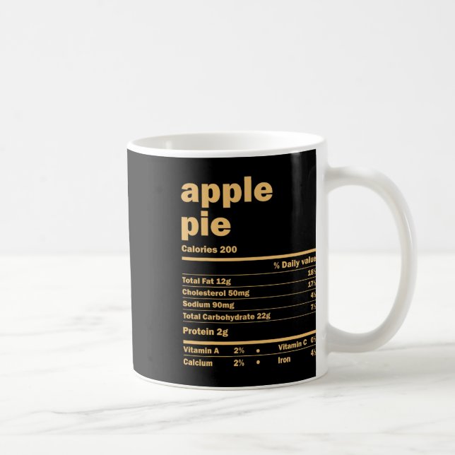 Tacksägelsedagen jul äppelpaj Näringsfakta Kaffemugg (Höger)