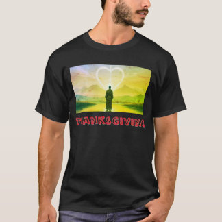 (Tacksägelsedagen nr 1) Grundläggande herr-T-shirt T Shirt