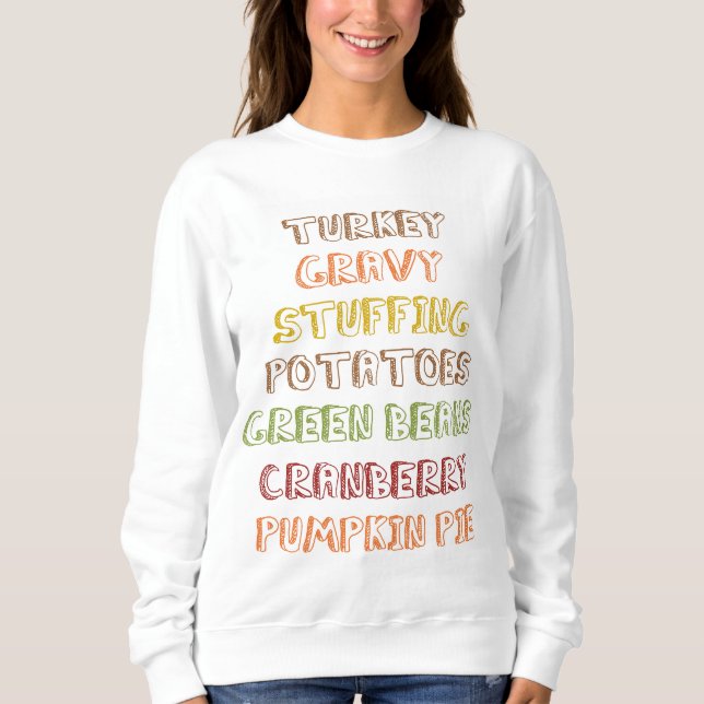 Tacksägelsedagen T Shirt (Framsida)