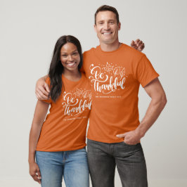Tacksägelsedagen Var Tacksam Skrift Skördefärgad O T Shirt