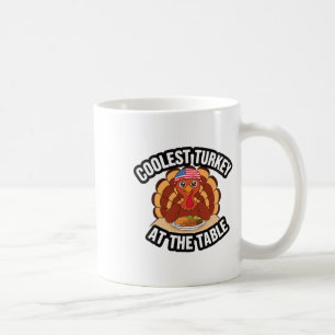 Tacksägelsedagens coolaste kalkon vid bordet Tacks Kaffemugg