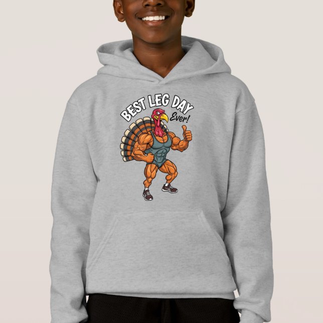 Tacksägelsedags ben-dag barn-pullovertröja t shirt (Framsida)