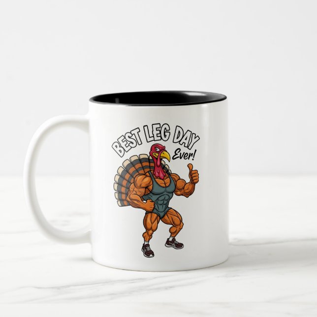 Tacksägelsedags bensparkscykel kaffemugg (Vänster)