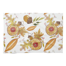 Tacksägelsedags Ek Fall Stämning Akvarell