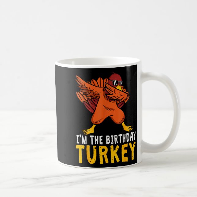 Tacksägelsedags Födelsedag Rolig Födelsedag Född P Kaffemugg (Höger)