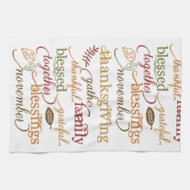 Tacksägelsedags Förklädnad Köks / Handduk Kökshandduk