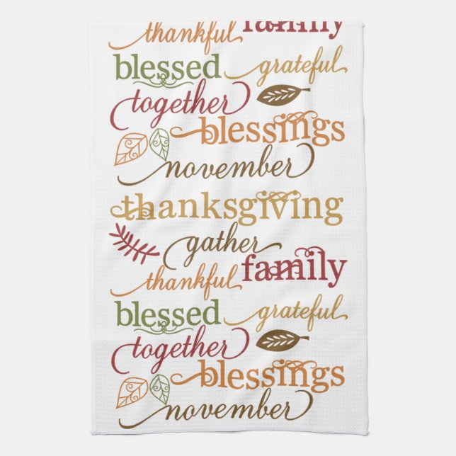 Tacksägelsedags Förklädnad Köks / Handduk Kökshandduk (Vertikal)