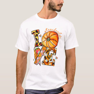 Tacksägelsedags Lärare Liv Pumpa T Shirt