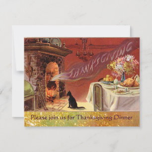 Tacksägelsedags middagsfest inbjudningar