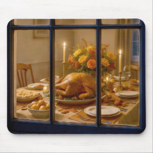 Tacksägelsedags Turk-Feast I Fönster Musmatta