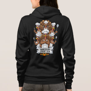 Tacksägelsedags vuxenheldräkt med dragkedja och hu t shirt
