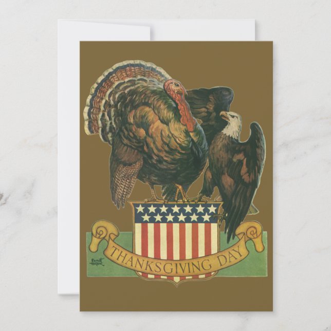 Tacksägelsedagsmiddagsinbjudan Inbjudningar (Framsida)