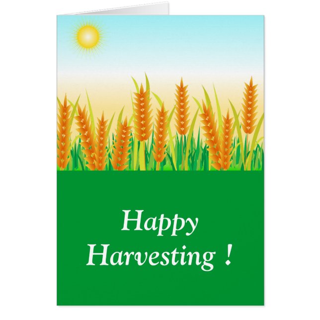 Tacksägelsefest Hälsningskort (Framsidan)