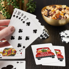 Tacksägelselastbil Casinokort
