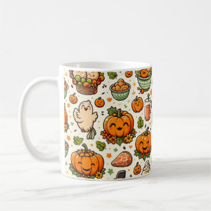 Tacksägelsemåltid familj kaffemugg