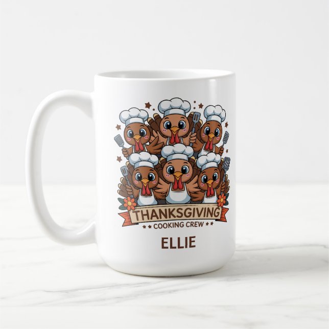 Tacksägelsematlag Kalkoner Kaffemugg (Vänster)