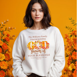 Tacksägelsemiddag för religiösa med bibelcitat t shirt
