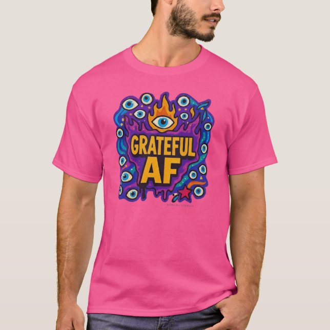Tacksam AF - T-Shirt (Framsida)