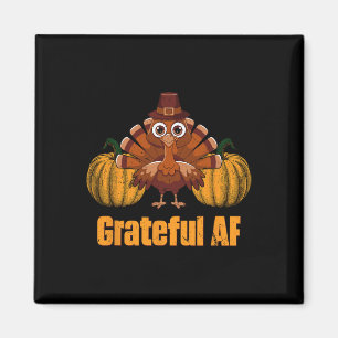 Tacksam Af Thanksgiving Skämt Turkiet Dag Puns Hög Magnet
