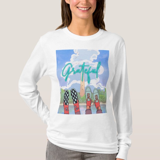 TACKSAM, AVSLAPPNAD TID T SHIRT (Framsida)