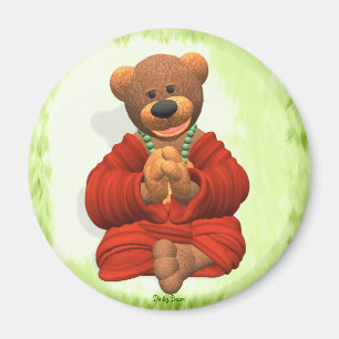 Tacksam Buddha björn Magnet