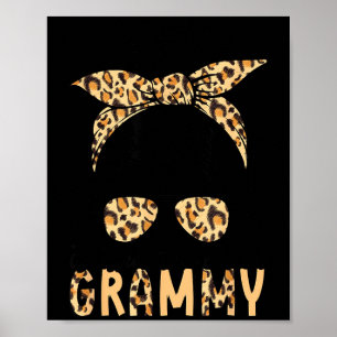 Tacksam för att kallas mormor leopard rödig tova poster