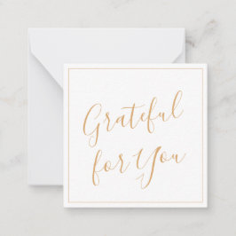 Tacksam för Dig Manus  Anteckningskort