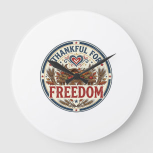 Tacksam För Frihet Patriotisk Patriotisk Tackgivel Stor Klocka